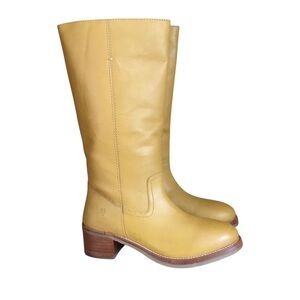 Frye Camryn Tall Pull On Banana Leather Boots